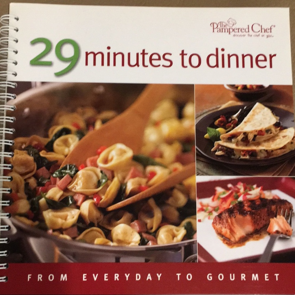The Pampered Chef “29 minutes to dinner” cookbook